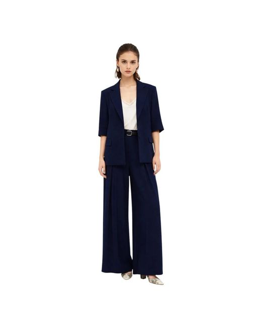 Imperial Blue Wide Trousers