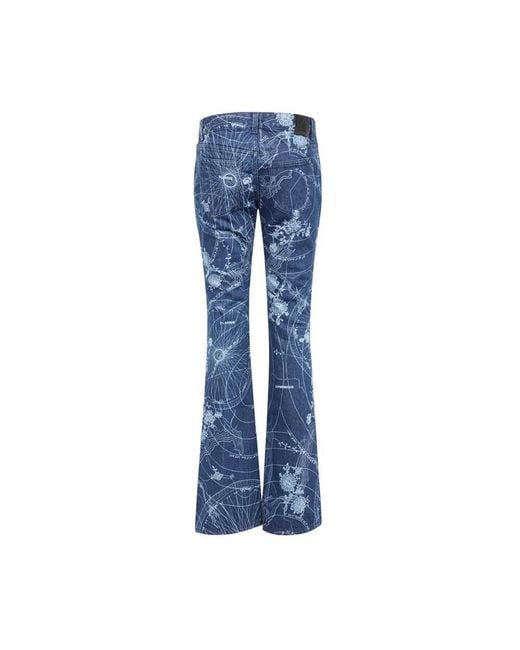 Boot-Cut Jeans di Off-White c/o Virgil Abloh in Blue