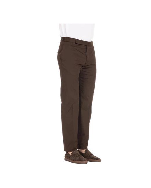 Tagliatore Brown Suit Trousers for men