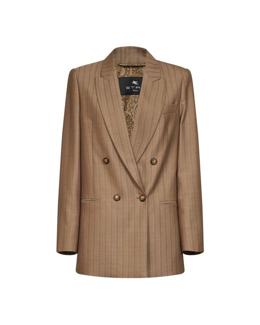 Etro Brown Blazers