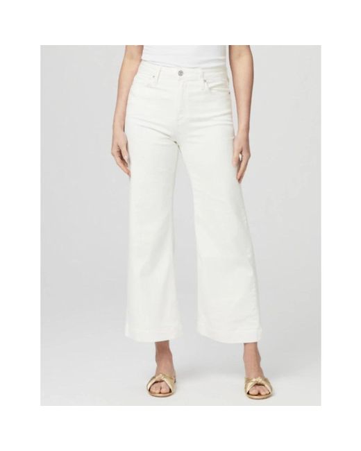 PAIGE White Wide Trousers