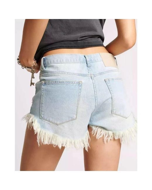 Denim Shorts di One Teaspoon in Blue