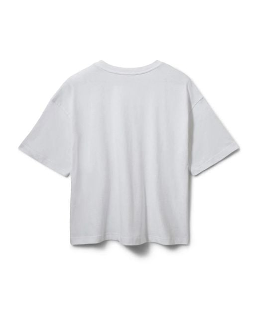 Sofie Schnoor Tops ,Wit ,Katoen T-Shirt in het Blue