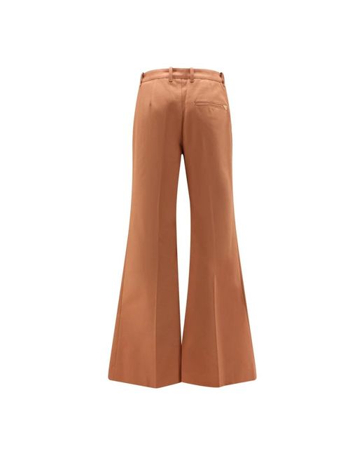 Chloé Brown Wide Trousers
