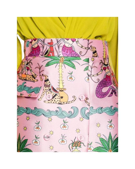 ALESSANDRO ENRIQUEZ Pink mermaid mini skirt