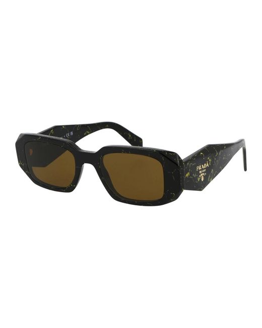 Prada Black Stylische sonnenbrille mit 0pr 17ws design