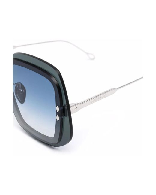 Isabel Marant Blue Stilvolle sonnenbrille mit zubehör