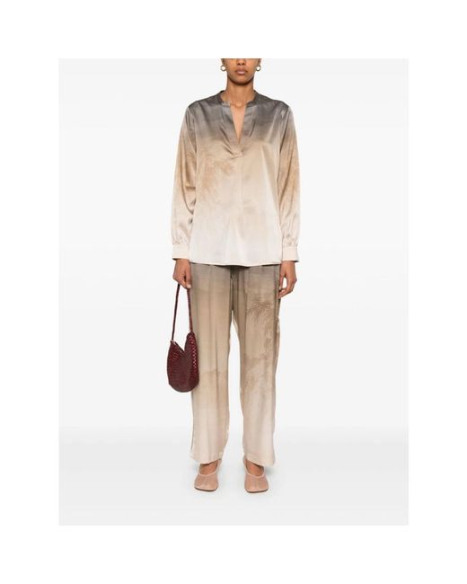 Pierre Louis Mascia Natural Wide Trousers