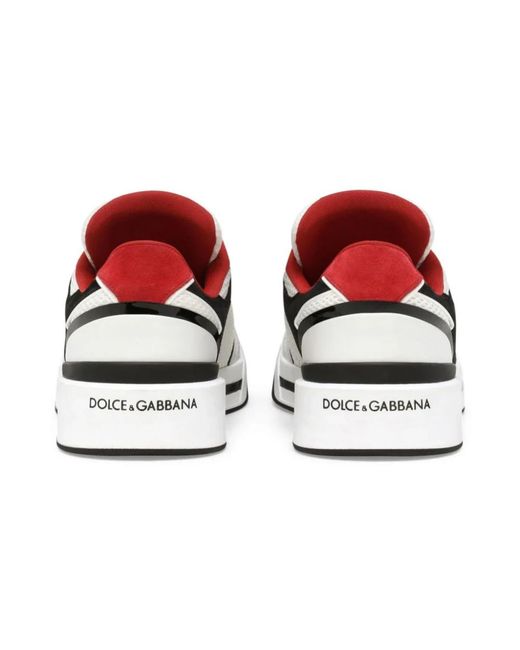Dolce & Gabbana Sneaker New Roma Aus Materialmix in White für Herren