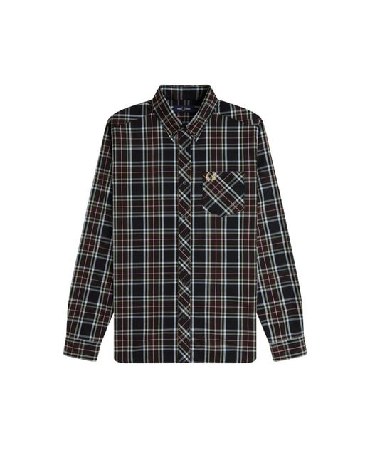 Fred Perry Casual Overhemd in het Black voor heren
