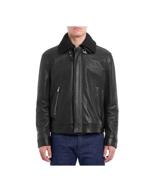 Dondup Uj976 Aviator Jacket in het Black voor heren