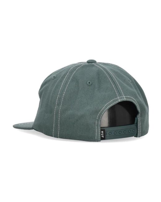 Huf Dreieck Snapback Cap Baumwollmaterial in Green für Herren