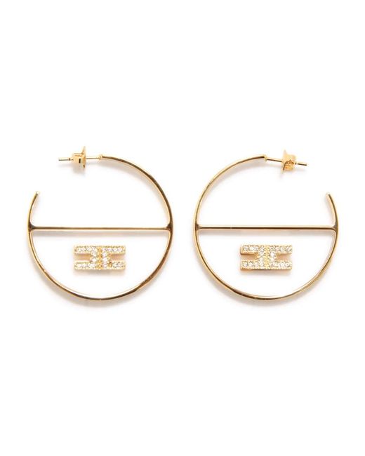 Elisabetta Franchi Earrings in het Metallic