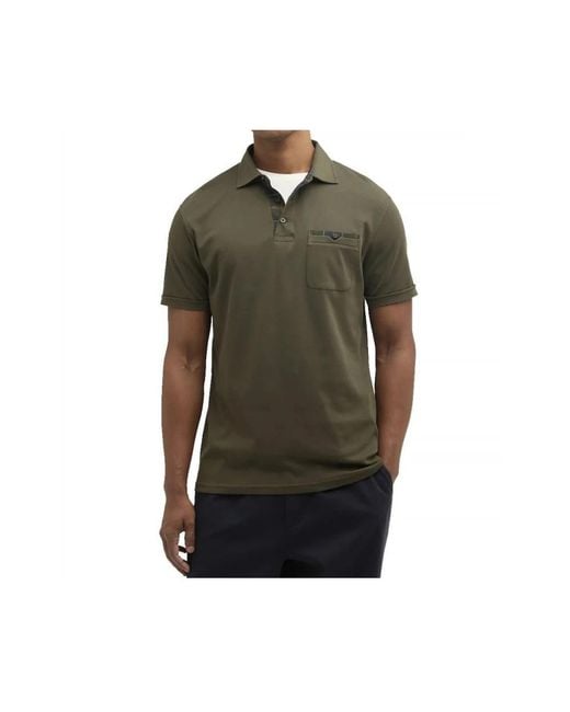 Barbour Green Polo Shirts for men