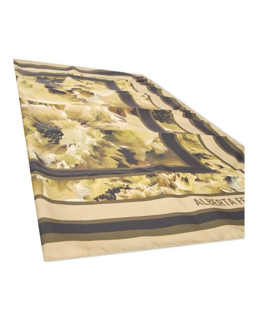 Alberta Ferretti Metallic Silk Scarves