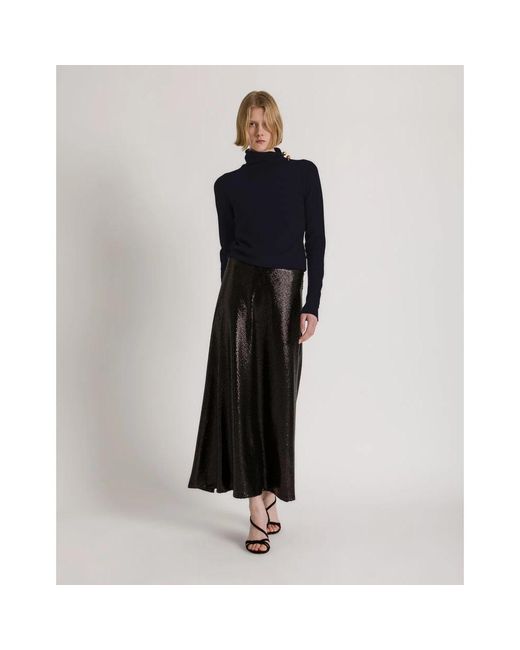 Alberta Ferretti Blue Turtlenecks
