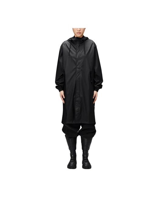 Rains Black Rain Jackets for men