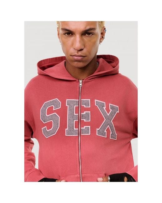 Carne Bollente Red Zip-Throughs for men