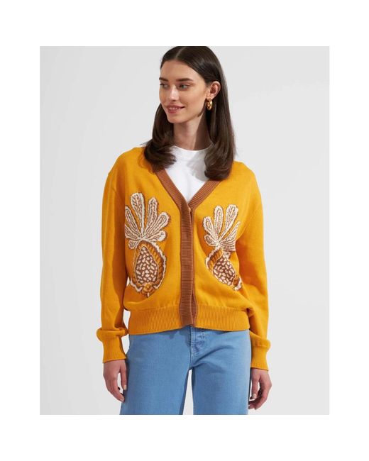 LaDoubleJ Vest Met Print in het Orange