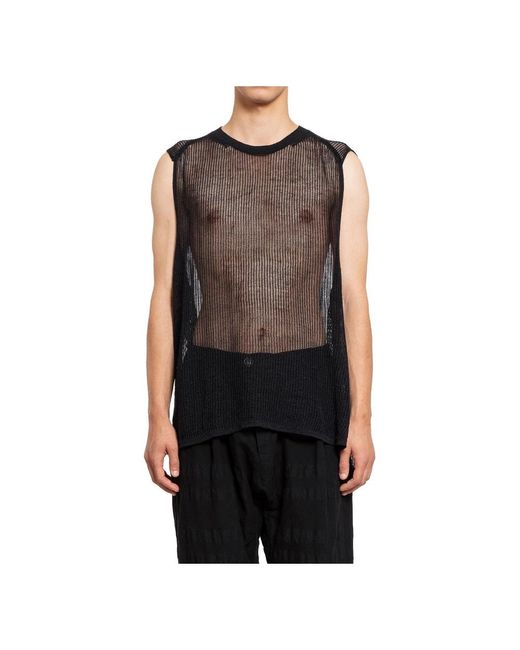 Sleeveless Tops Jan Jan Van Essche de hombre de color Black