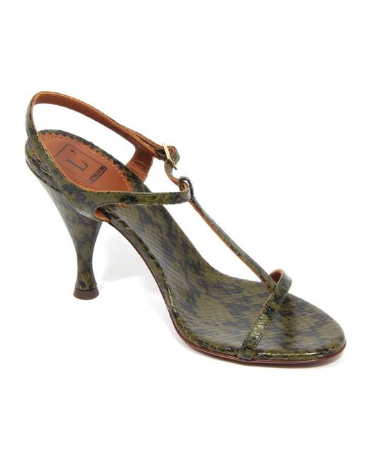 L'Autre Chose Brown High Heel Sandals