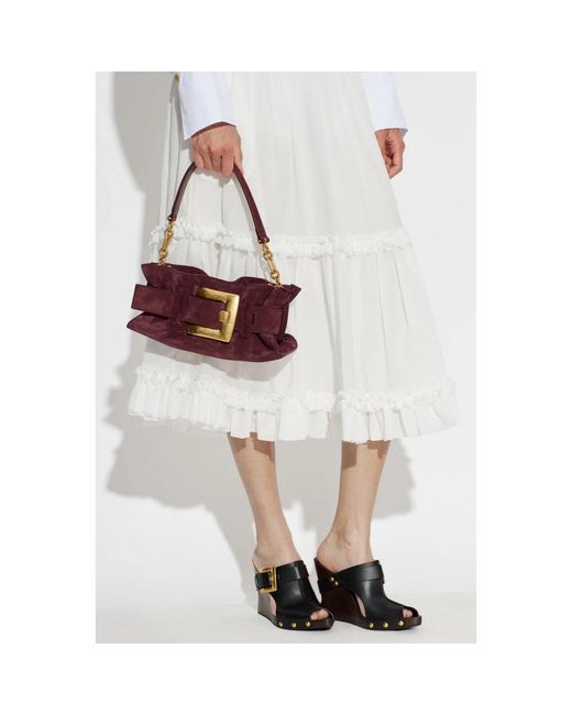 Balmain Purple Shoulder Bags