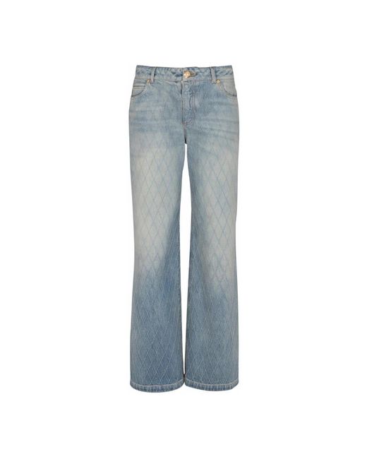 Balmain Blue Wide Jeans