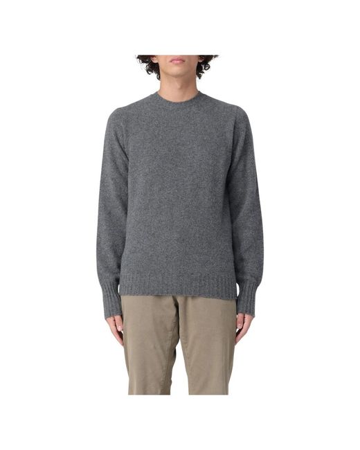 Drumohr Gray Round-Neck Knitwear for men