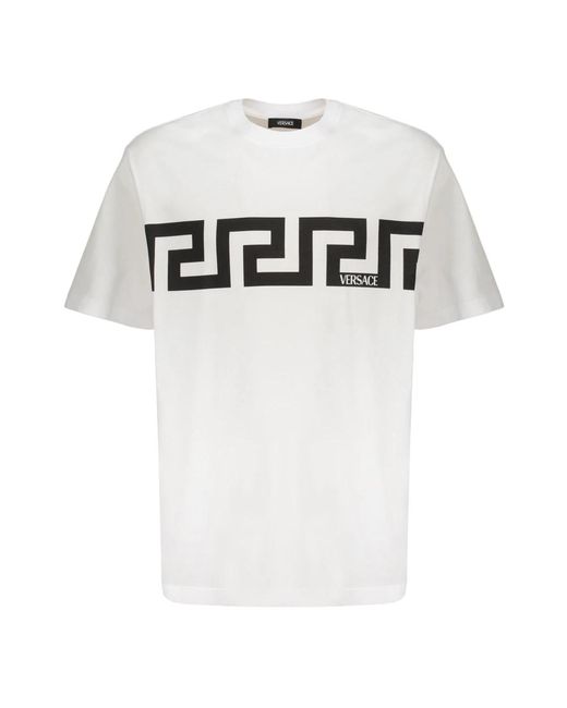 Versace Katoenen T-Shirt in het White voor heren