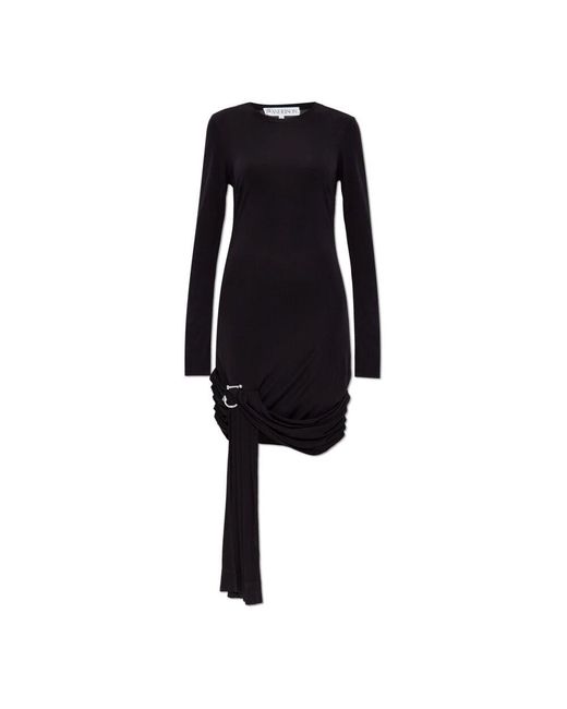 J.W. Anderson Black Kleid mit langen ärmeln