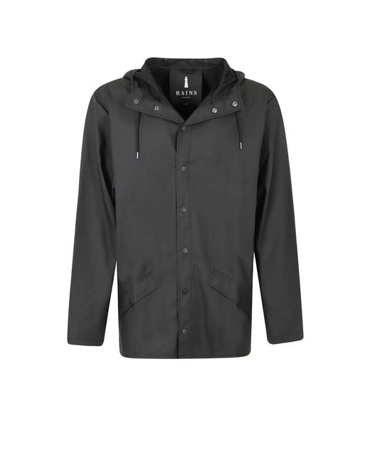 Rains Gray Rain Jackets for men