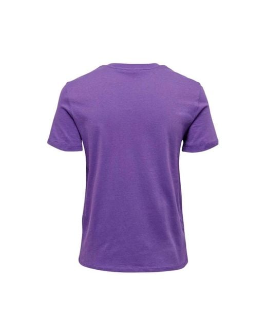 ONLY Purple T-Shirts