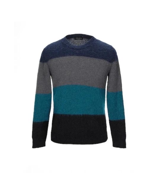 Roberto Collina Blue Round-Neck Knitwear for men
