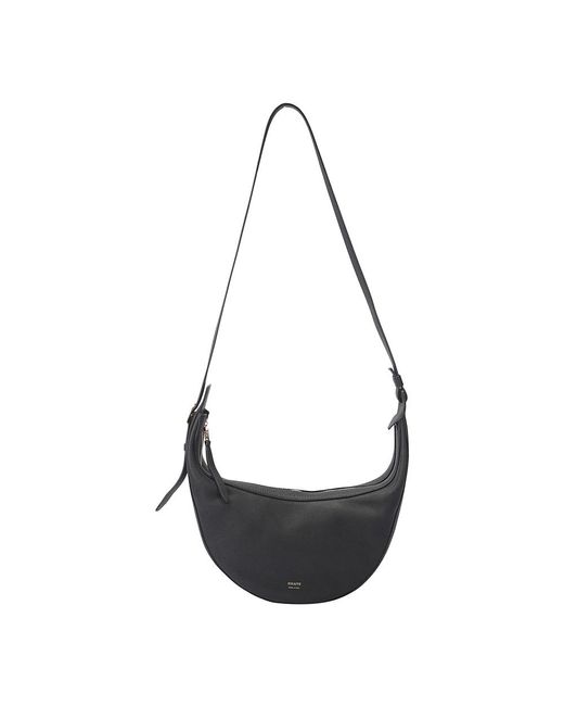 Khaite Black Stilvolle schultertasche mit logoaufdruck
