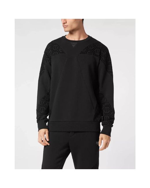 Philipp Plein Black Sweatshirts for men