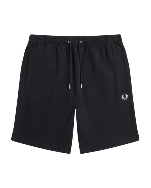 Fred Perry Black Casual Shorts for men