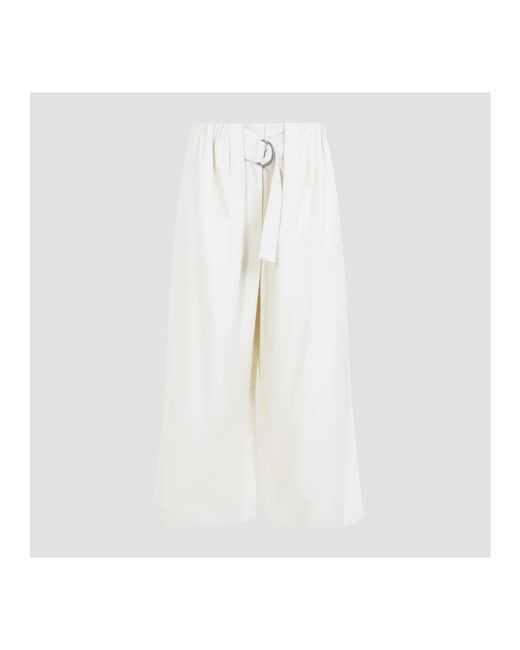 Loewe White Wide Trousers