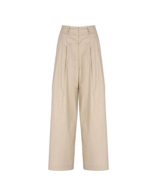 Peserico Natural Wide Trousers