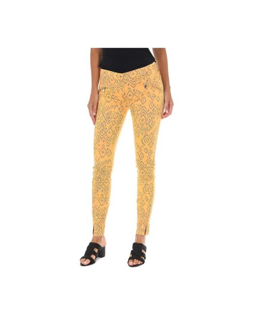 Met Yellow Skinny Trousers