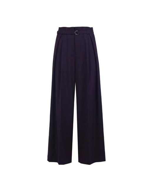 SOLOTRE Blue Wide Trousers
