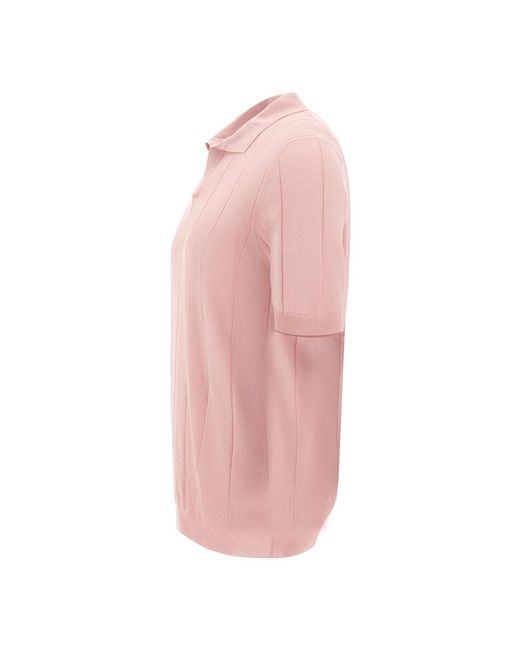 Gran Sasso Pink Polo Shirts for men