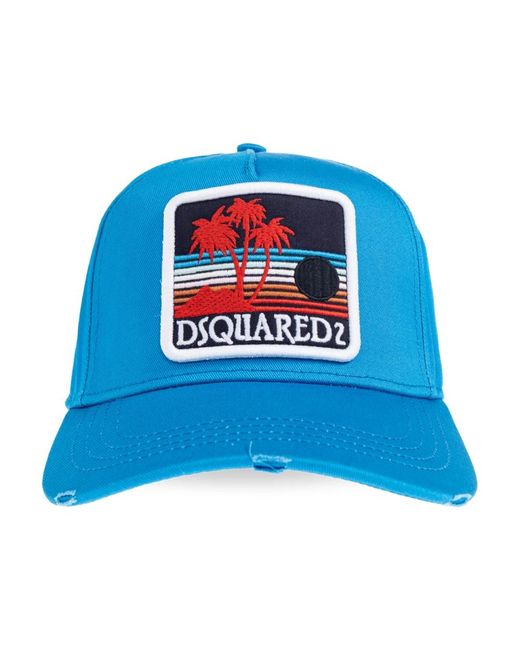 DSquared² Baseball Cap in het Blue voor heren