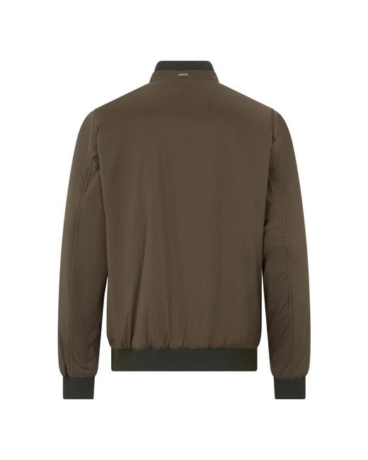 Herno Green Bomber Jackets for men