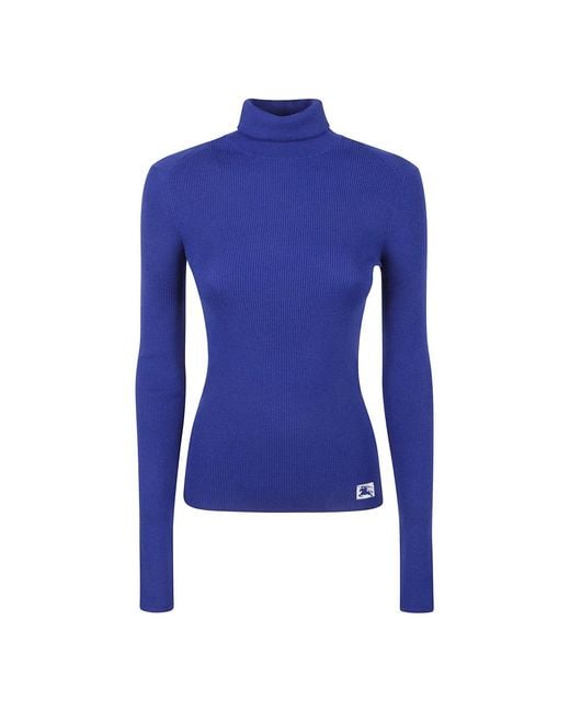 Burberry Blue Turtlenecks