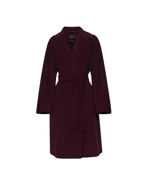 Weekend by Maxmara Purple Belted Coats