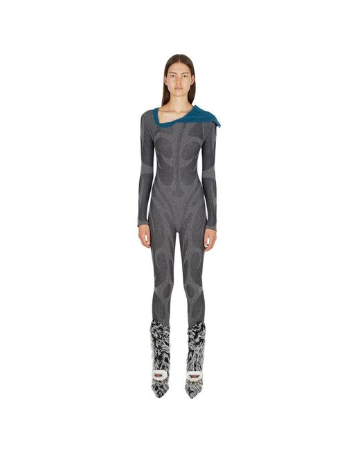 PAOLINA RUSSO Blue Jumpsuits