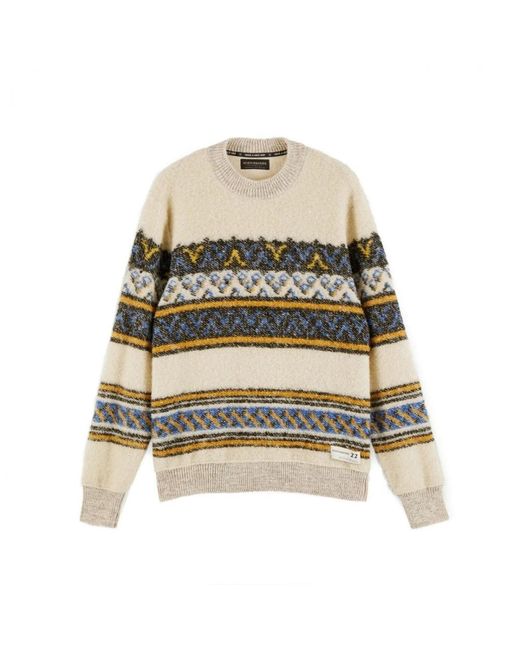 Scotch & Soda Natural Round-Neck Knitwear for men