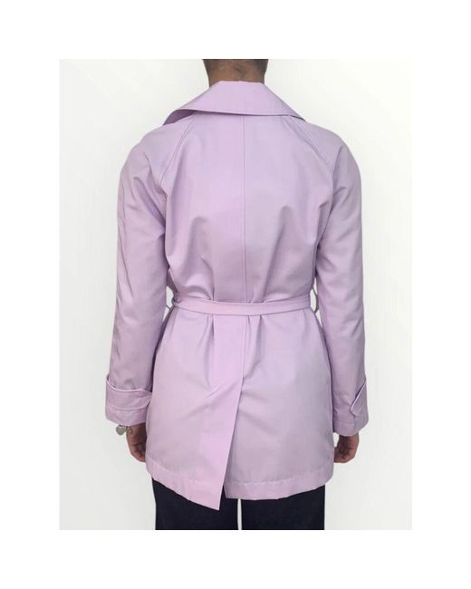 Marella Purple Lila Trenchcoat Mit Taillengürtel
