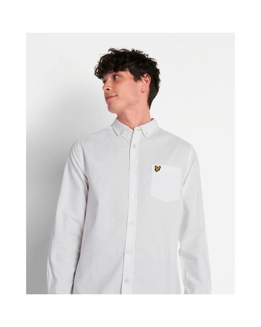Lyle & Scott White Casual Shirts for men