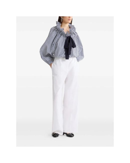 Patou White Wide Trousers